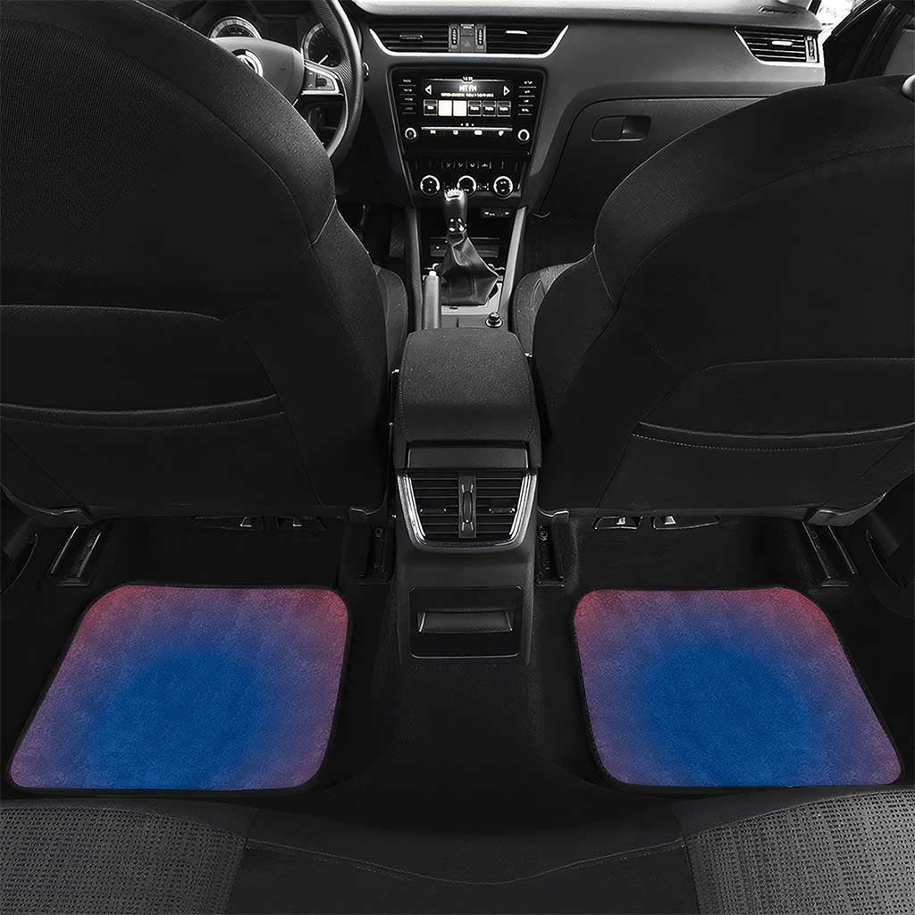 Netherlands Car Mats with Swan Couple Graphic and Dutch Flag in Gradient Red and Blue Design - Wonder Print Shop