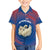 Netherlands Kid Hawaiian Shirt with Swan Couple Graphic and Dutch Flag in Gradient Red and Blue Design - Wonder Print Shop