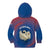 Netherlands Kid Hoodie with Swan Couple Graphic and Dutch Flag in Gradient Red and Blue Design - Wonder Print Shop