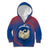Netherlands Kid Hoodie with Swan Couple Graphic and Dutch Flag in Gradient Red and Blue Design - Wonder Print Shop