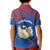 Netherlands Kid Polo Shirt with Swan Couple Graphic and Dutch Flag in Gradient Red and Blue Design - Wonder Print Shop