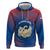Netherlands Zip Hoodie with Swan Couple Graphic and Dutch Flag in Gradient Red and Blue Design - Wonder Print Shop