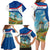 Netherlands Family Matching Long Sleeve Bodycon Dress and Hawaiian Shirt Dutch Windmill and Tulip Field Landscape in National Flag Colors - Wonder Print Shop