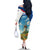 Netherlands Family Matching Off The Shoulder Long Sleeve Dress and Hawaiian Shirt Dutch Windmill and Tulip Field Landscape in National Flag Colors - Wonder Print Shop