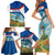 Netherlands Family Matching Short Sleeve Bodycon Dress and Hawaiian Shirt Dutch Windmill and Tulip Field Landscape in National Flag Colors - Wonder Print Shop