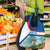 Netherlands Grocery Bag Dutch Windmill and Tulip Field Landscape in National Flag Colors - Wonder Print Shop