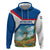 Netherlands Hoodie Dutch Windmill and Tulip Field Landscape in National Flag Colors - Wonder Print Shop