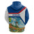 Netherlands Hoodie Dutch Windmill and Tulip Field Landscape in National Flag Colors - Wonder Print Shop