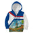 Netherlands Kid Hoodie Dutch Windmill and Tulip Field Landscape in National Flag Colors - Wonder Print Shop