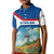 Netherlands Kid Polo Shirt Dutch Windmill and Tulip Field Landscape in National Flag Colors - Wonder Print Shop