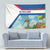 Netherlands Tapestry Dutch Windmill and Tulip Field Landscape in National Flag Colors - Wonder Print Shop