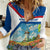 Netherlands Women Casual Shirt Dutch Windmill and Tulip Field Landscape in National Flag Colors - Wonder Print Shop