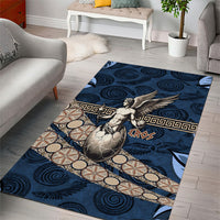 Eros Greek Mythology Protogonos Area Rug Winged Eros Emerging From Cosmic Egg Greek Key
