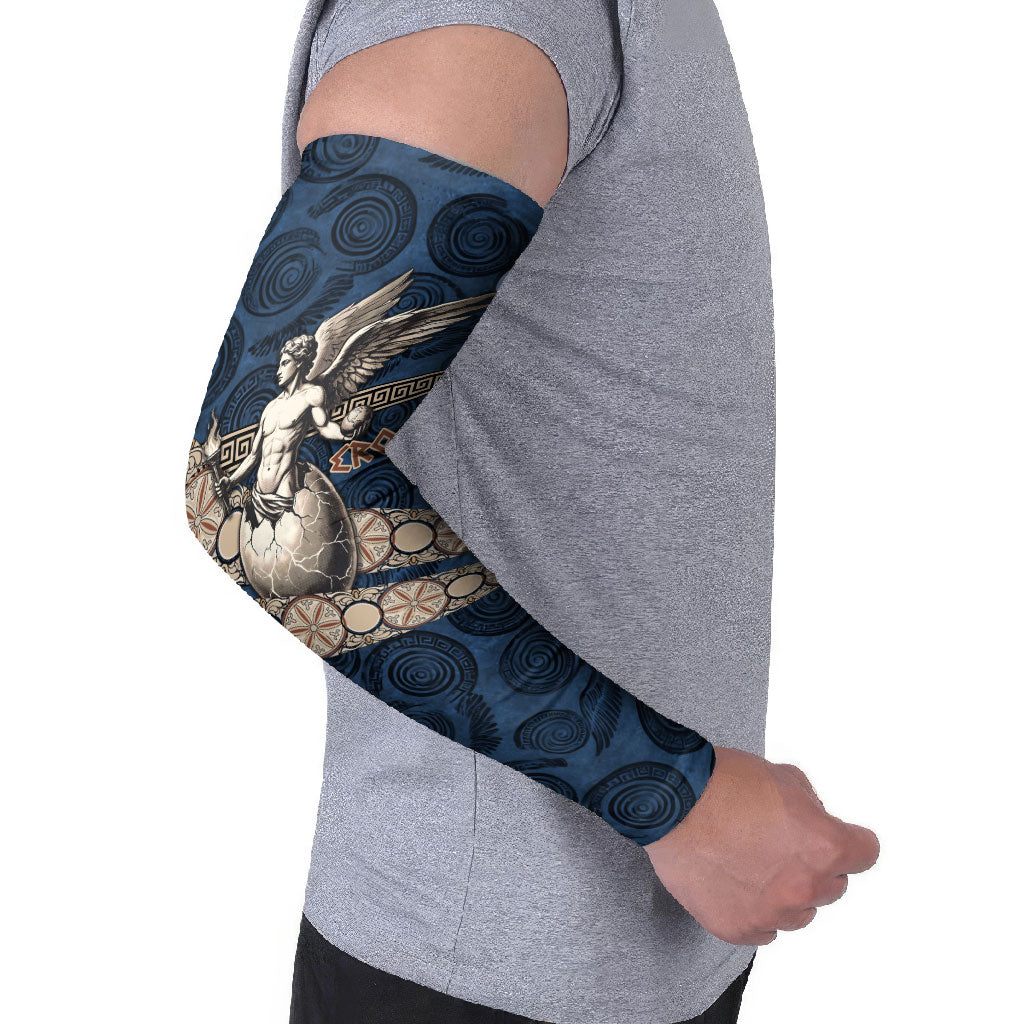 Eros Greek Mythology Protogonos Arm Sleeves Winged Eros Emerging From Cosmic Egg Greek Key