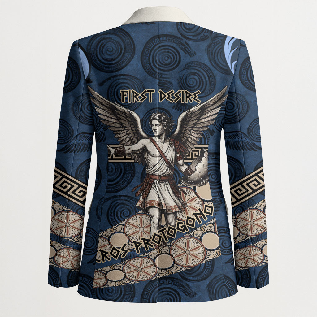 Eros Greek Mythology Protogonos Blazer Winged Eros Emerging From Cosmic Egg Greek Key