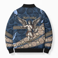 Eros Greek Mythology Protogonos Bomber Puffer Jacket Winged Eros Emerging From Cosmic Egg Greek Key
