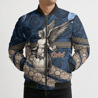Eros Greek Mythology Protogonos Bomber Puffer Jacket Winged Eros Emerging From Cosmic Egg Greek Key