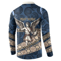 Eros Greek Mythology Protogonos Button Sweatshirt Winged Eros Emerging From Cosmic Egg Greek Key