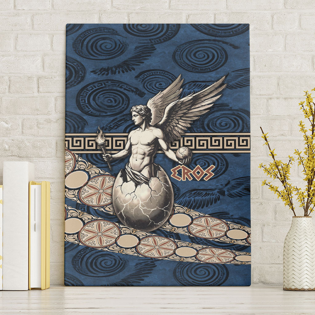 Eros Greek Mythology Protogonos Canvas Wall Art Winged Eros Emerging From Cosmic Egg Greek Key