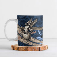 Eros Greek Mythology Protogonos Ceramic Mug Winged Eros Emerging From Cosmic Egg Greek Key