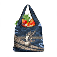 Eros Greek Mythology Protogonos Grocery Bag Winged Eros Emerging From Cosmic Egg Greek Key