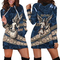 Eros Greek Mythology Protogonos Hoodie Dress Winged Eros Emerging From Cosmic Egg Greek Key