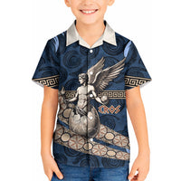 Eros Greek Mythology Protogonos Kid Hawaiian Shirt Winged Eros Emerging From Cosmic Egg Greek Key