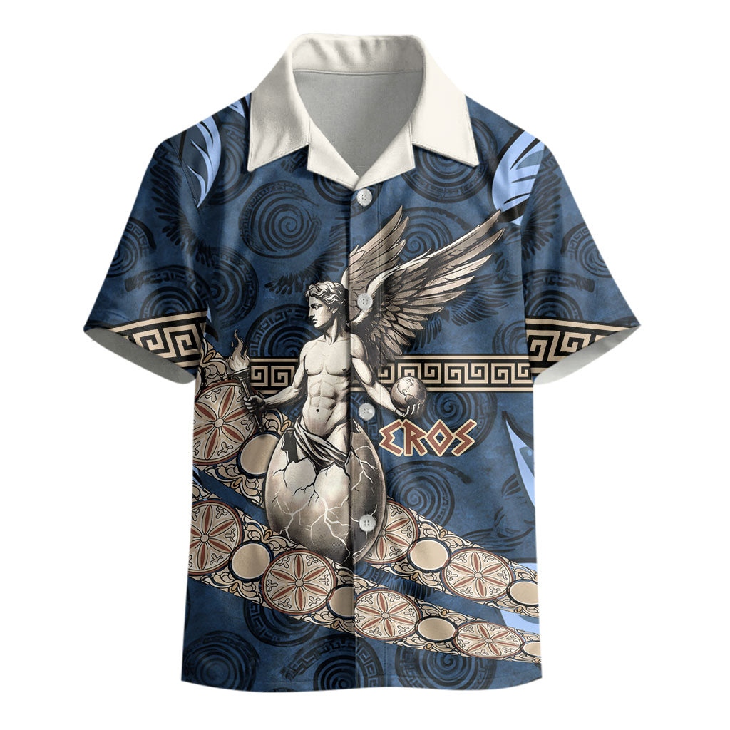 Eros Greek Mythology Protogonos Kid Hawaiian Shirt Winged Eros Emerging From Cosmic Egg Greek Key