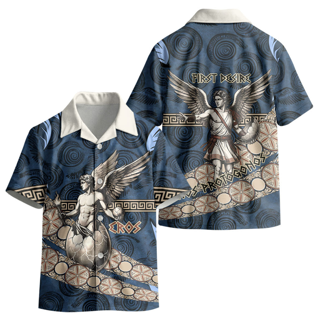 Eros Greek Mythology Protogonos Kid Hawaiian Shirt Winged Eros Emerging From Cosmic Egg Greek Key