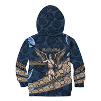 Eros Greek Mythology Protogonos Kid Hoodie Winged Eros Emerging From Cosmic Egg Greek Key