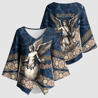 Eros Greek Mythology Protogonos Kimono Sleeve Blouse Winged Eros Emerging From Cosmic Egg Greek Key