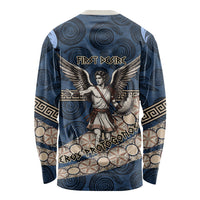 Eros Greek Mythology Protogonos Long Sleeve Shirt Winged Eros Emerging From Cosmic Egg Greek Key