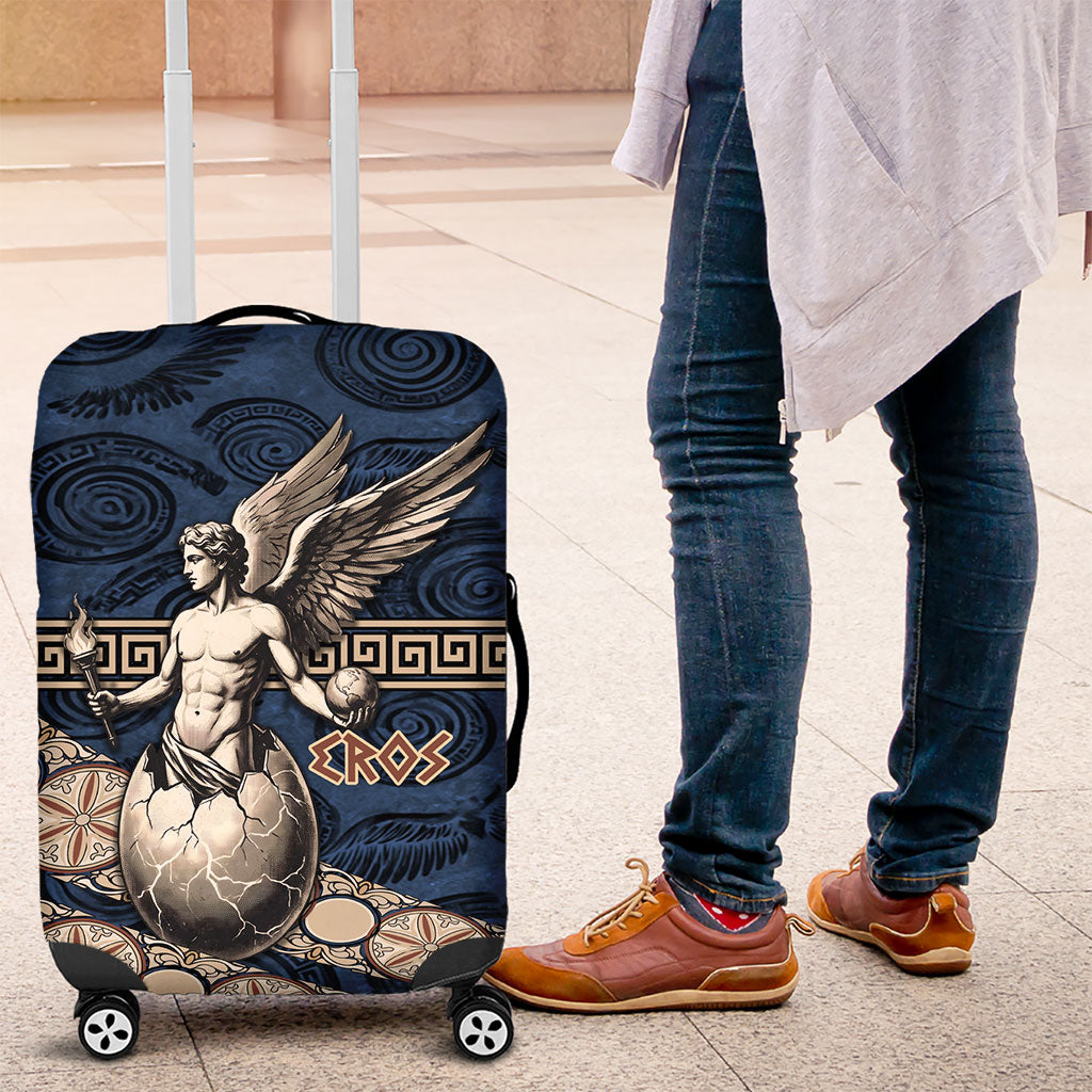 Eros Greek Mythology Protogonos Luggage Cover Winged Eros Emerging From Cosmic Egg Greek Key