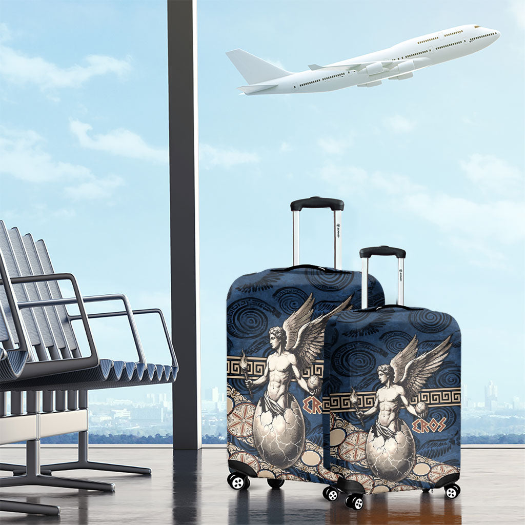 Eros Greek Mythology Protogonos Luggage Cover Winged Eros Emerging From Cosmic Egg Greek Key