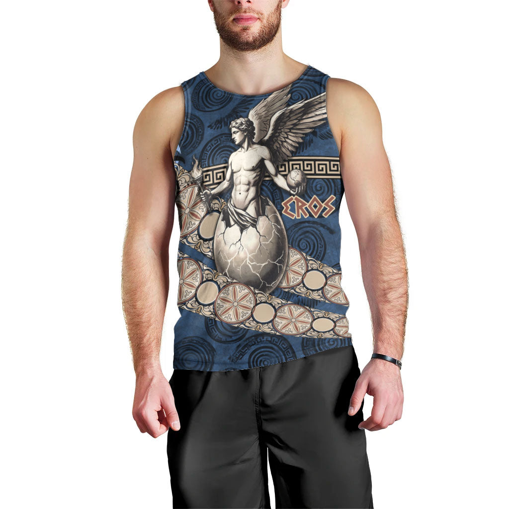Eros Greek Mythology Protogonos Men Tank Top Winged Eros Emerging From Cosmic Egg Greek Key
