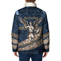 Eros Greek Mythology Protogonos Padded Jacket Winged Eros Emerging From Cosmic Egg Greek Key