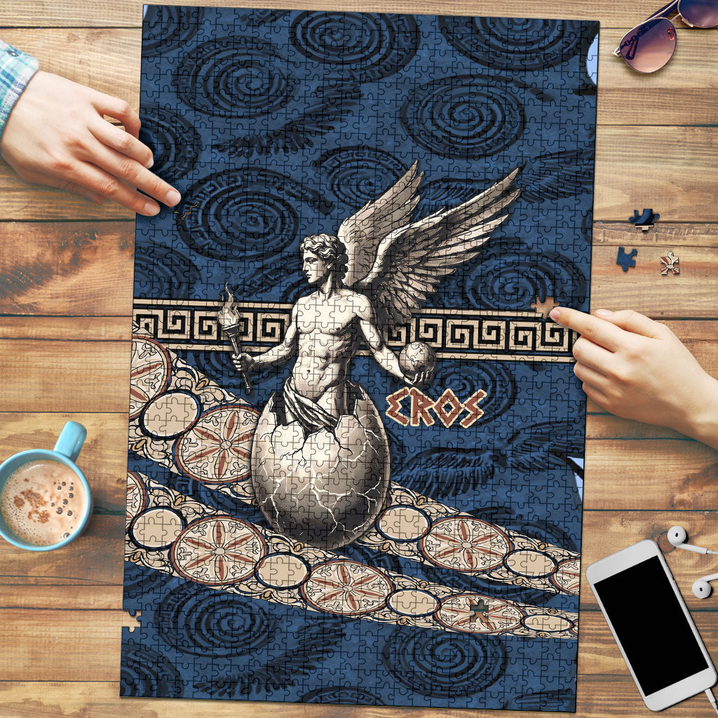 Eros Greek Mythology Protogonos Puzzle Winged Eros Emerging From Cosmic Egg Greek Key