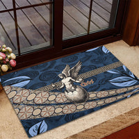 Eros Greek Mythology Protogonos Rubber Doormat Winged Eros Emerging From Cosmic Egg Greek Key
