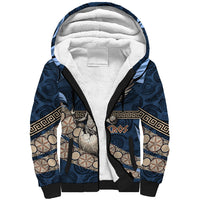 Eros Greek Mythology Protogonos Sherpa Hoodie Winged Eros Emerging From Cosmic Egg Greek Key