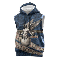 Eros Greek Mythology Protogonos Sleeveless Hoodie Winged Eros Emerging From Cosmic Egg Greek Key