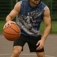 Eros Greek Mythology Protogonos Sleeveless Hoodie Winged Eros Emerging From Cosmic Egg Greek Key