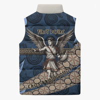 Eros Greek Mythology Protogonos Sleeveless Puffer Jacket Winged Eros Emerging From Cosmic Egg Greek Key