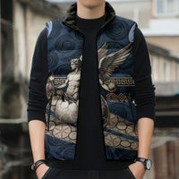 Eros Greek Mythology Protogonos Sleeveless Puffer Jacket Winged Eros Emerging From Cosmic Egg Greek Key