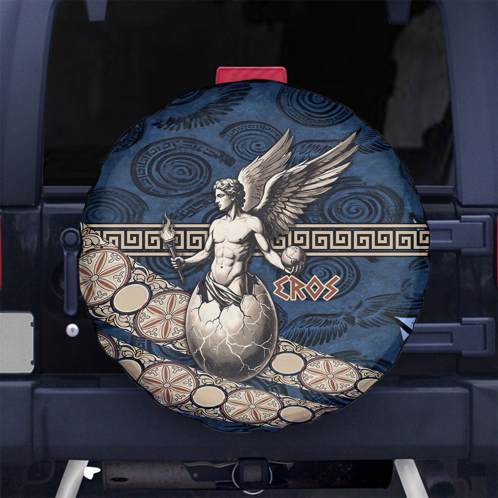 Eros Greek Mythology Protogonos Spare Tire Cover Winged Eros Emerging From Cosmic Egg Greek Key
