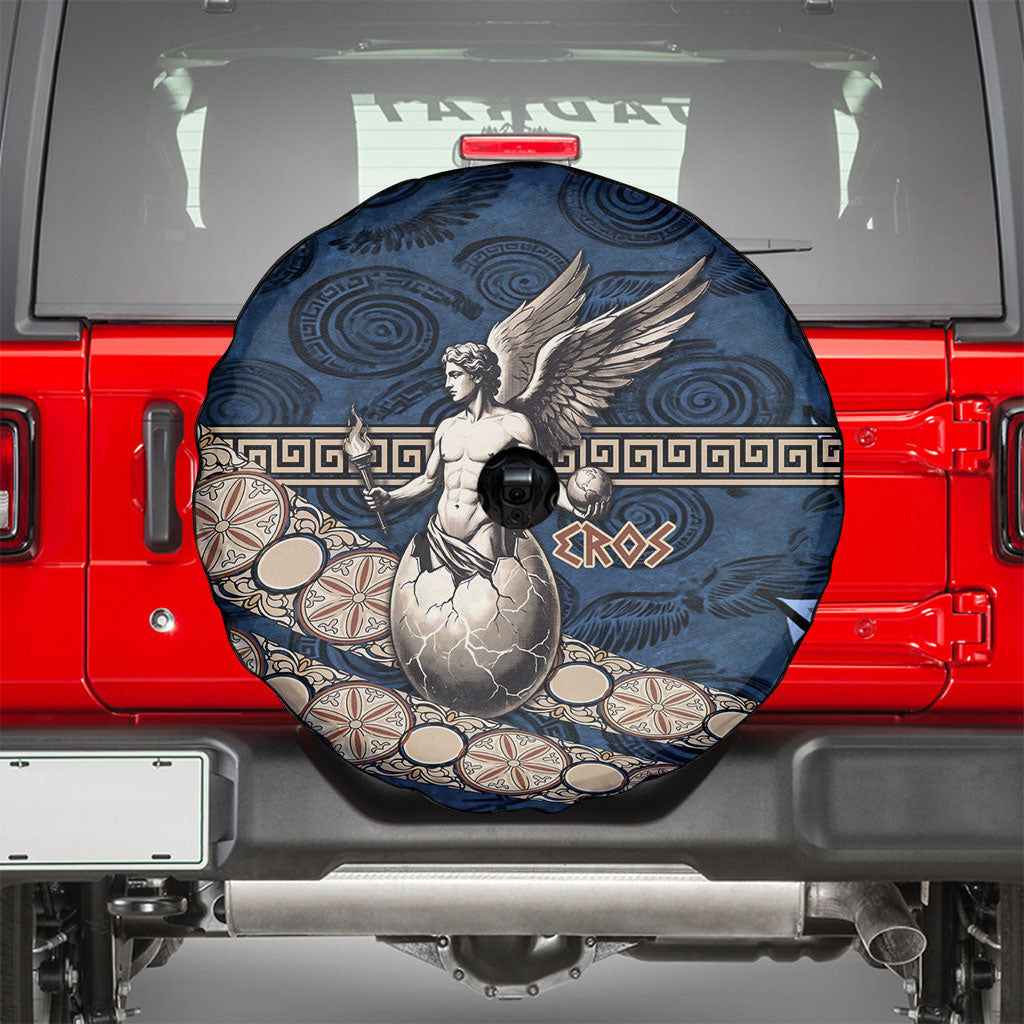 Eros Greek Mythology Protogonos Spare Tire Cover Winged Eros Emerging From Cosmic Egg Greek Key