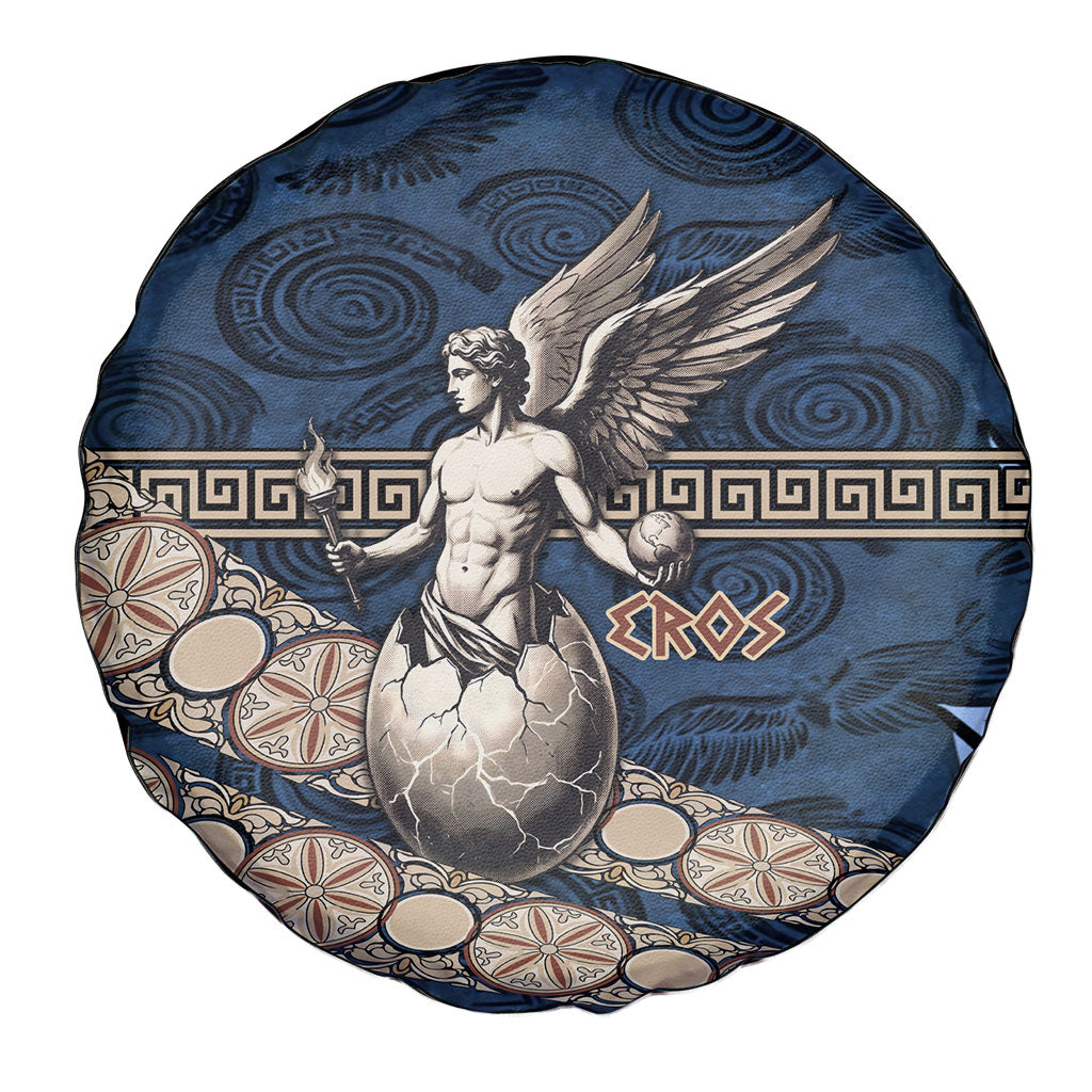Eros Greek Mythology Protogonos Spare Tire Cover Winged Eros Emerging From Cosmic Egg Greek Key