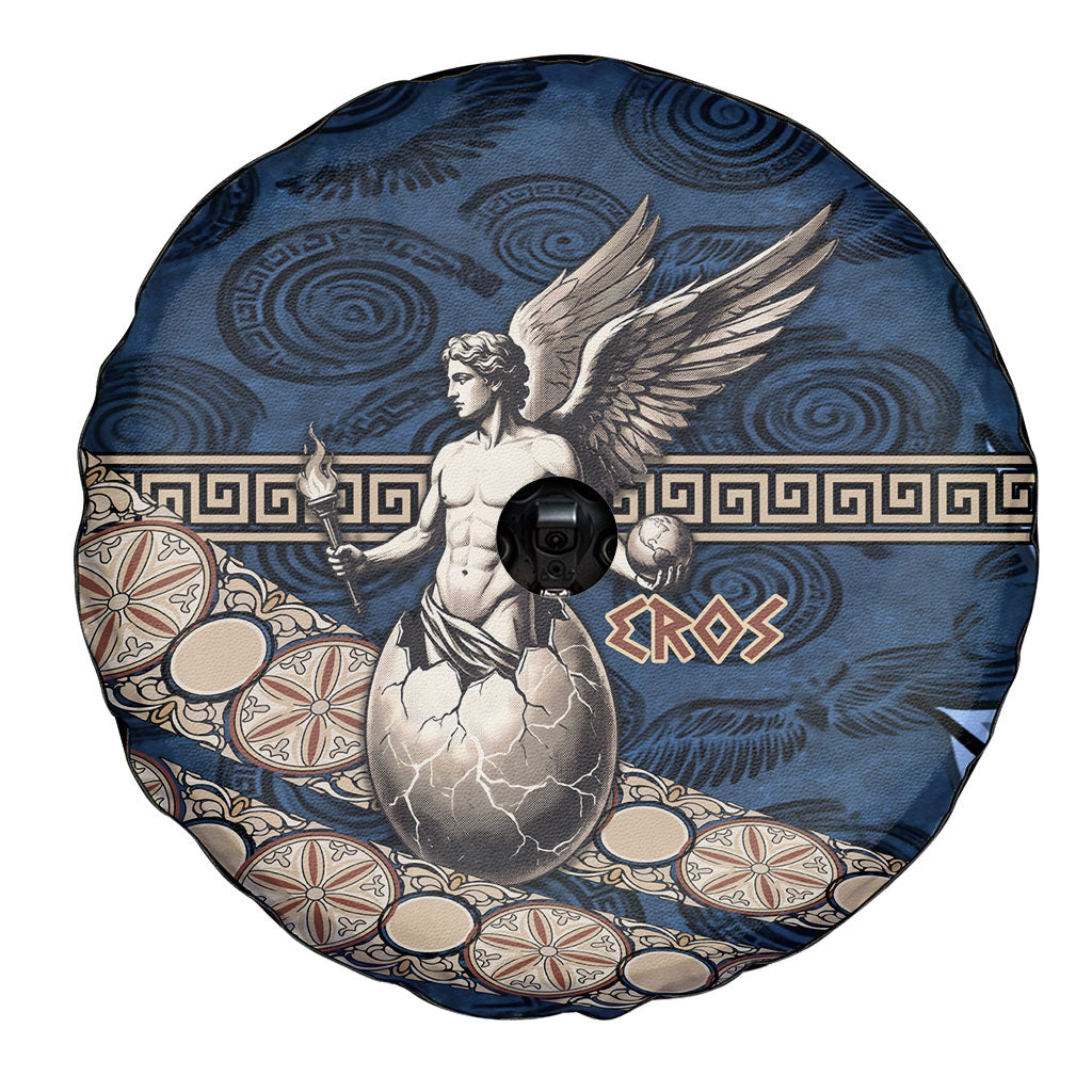 Eros Greek Mythology Protogonos Spare Tire Cover Winged Eros Emerging From Cosmic Egg Greek Key