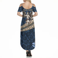 Eros Greek Mythology Protogonos Summer Maxi Dress Winged Eros Emerging From Cosmic Egg Greek Key