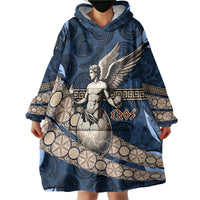 Eros Greek Mythology Protogonos Wearable Blanket Hoodie Winged Eros Emerging From Cosmic Egg Greek Key