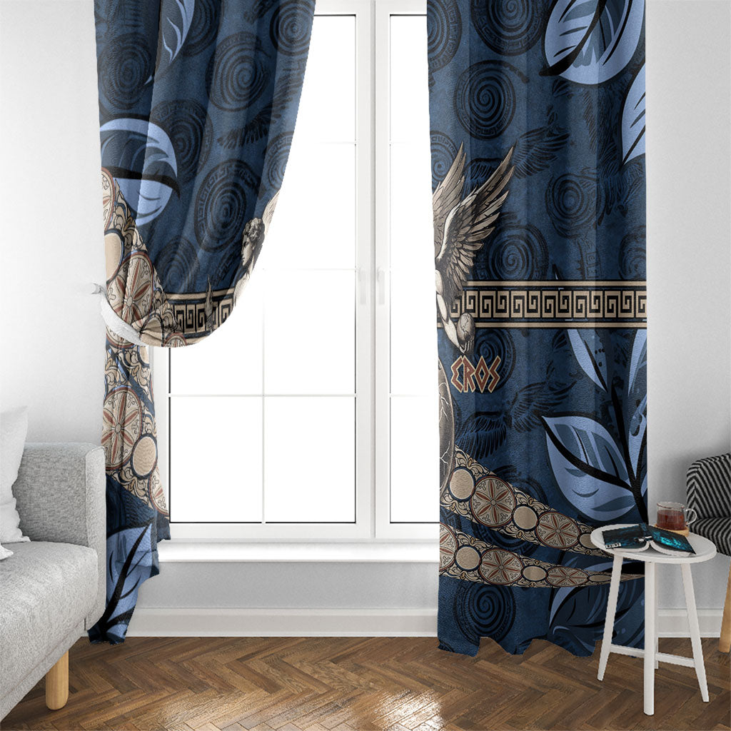 Eros Greek Mythology Protogonos Window Curtain Winged Eros Emerging From Cosmic Egg Greek Key